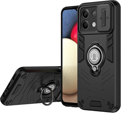 YUWOO Back Cover for REDMI Note 13 5G(Black, Shock Proof, Pack of: 1)