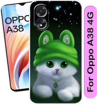 Hostprint Back Cover for Oppo A18, Oppo A38(Multicolor, Flexible, Silicon, Pack of: 1)