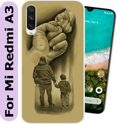 Hostprint Back Cover for Mi A3(Brown, Black, Flexible, Silicon, Pack of: 1)