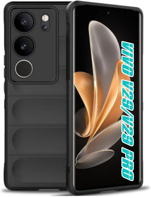 vmt stock Back Cover for Vivo V29 Pro 5G, Vivo V29 5G(Black, Dual Protection, Silicon, Pack of: 1)