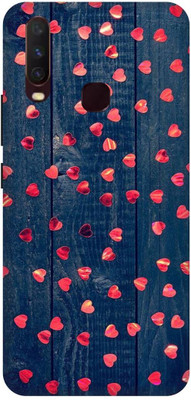 Rockyard Back Cover for vivo Y12, 1904, RED, HEART, SHAPE, COUPLE, LOVE(Blue, Flexible, Silicon, Pack of: 1)