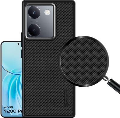 Seetu Back Cover for Vivo Y200 Pro 5G / Vivo Y300 Plus 5G(Black, Flexible)