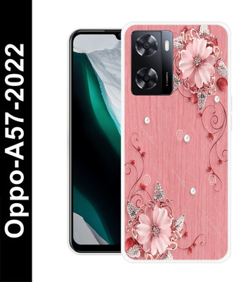 Bluvver Back Cover for Oppo A57 2022(Pink, Silicon, Pack of: 1)