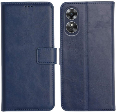 Fastship Flip Cover for OPPO A78 4G (6.43 Inch )(Blue, Shock Proof, Pack of: 1)