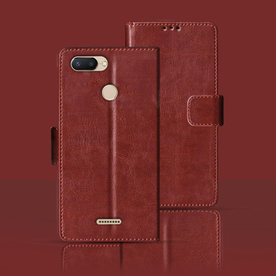 Kalua Mall Flip Cover for Mi Redmi 6(Maroon, Pack of: 1)