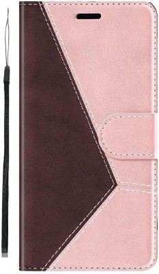TELETEL Wallet Case Cover for Oppo F19 pro(Pink, Hard Case, Pack of: 1)