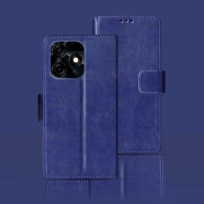 Kalua Mall Flip Cover for Tecno Spark 10C(Blue, Pack of: 1)