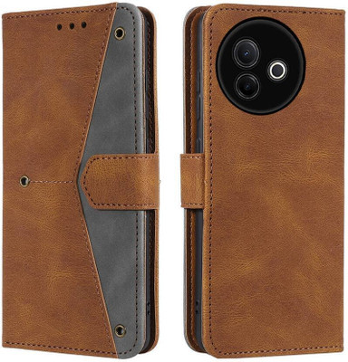 GLADLY Flip Cover for Vivo Y39 5G(Brown, Dual Protection, Pack of: 1)
