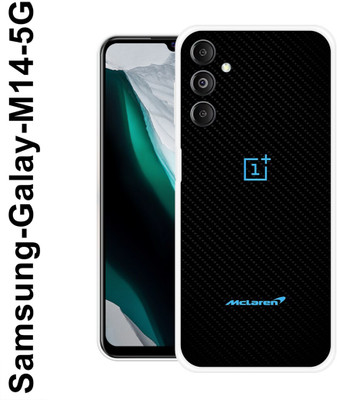Covertrust Back Cover for Samsung Galaxy M14 5G, Blue, Black, One, Plus, Logo ,018(Black, Flexible, Pack of: 1)
