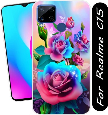 Unitrend Back Cover for Realme C15(Transparent, Flexible, Silicon, Pack of: 1)