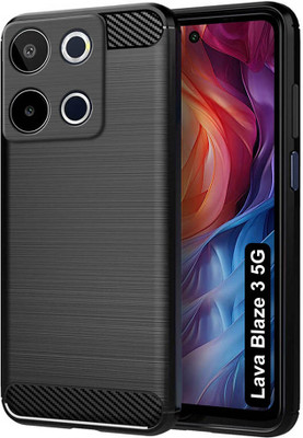 Flipkart SmartBuy Back Cover for Lava Blaze 3 5G(Black, Grip Case, Pack of: 1)