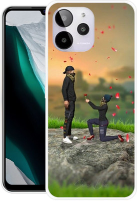icusto Back Cover for LAVA YUVA 2 PRO, LZX408 Cute Couple Back cover(Multicolor, Dual Protection, Silicon, Pack of: 1)