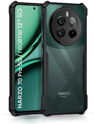 WOW Imagine Back Cover for Realme Narzo 70 | Realme Narzo 70 Pro | Realme 12 Plus | P1 5G 360 Degree Protection(Black, Camera Bump Protector, Pack of: 1)