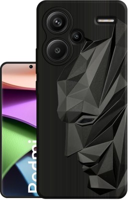 Bonqo Back Cover for REDMI Note 13 Pro+(Black, Dual Protection, Silicon, Pack of: 1)