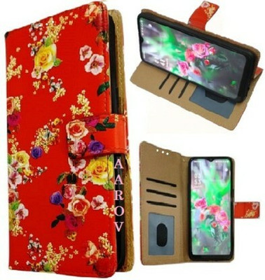 Aarov Flip Cover for SAMSUNG GALAXY M13(Red, Dual Protection, Pack of: 1)
