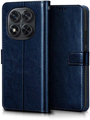 COVERBLACK Flip Cover for POCO X7 5G(Blue, Magnetic Case, Pack of: 1)