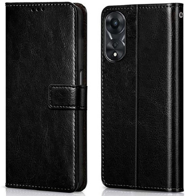 Fastship Flip Cover for OPPO CPH2565 / Oppo_A78 4G(Black, Magnetic Case, Pack of: 1)