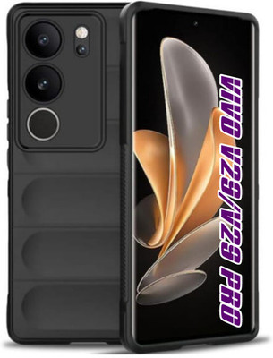 vmt stock Back Cover for Vivo V29 Pro 5G, Vivo V29 5G(Black, Dual Protection, Silicon, Pack of: 1)