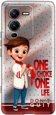 7printzone Back Cover for VIVO V25 PRO(Multicolor, Flexible, Silicon)