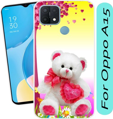 SmartGoldista Back Cover for Oppo A15(Transparent, Flexible, Silicon, Pack of: 1)