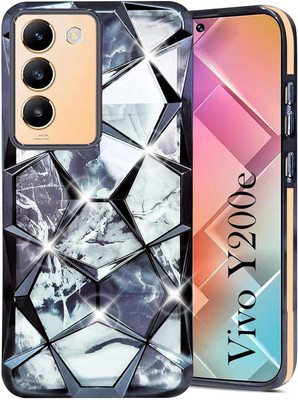 Seetu Back Cover for Vivo Y200e / Vivo T3 (5G)(Black, Silicon)