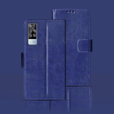 Kalua Mall Flip Cover for Vivo Y51 2020 Pouch(Blue, Pack of: 1)