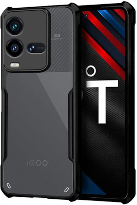 Mersal Back Cover for IQoo 9T 5G : :Gloss Finish Boom TPU(Black, Pack of: 1)