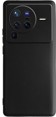 7printzone Back Cover for VIVO X80 PRO(Black, Flexible, Silicon)
