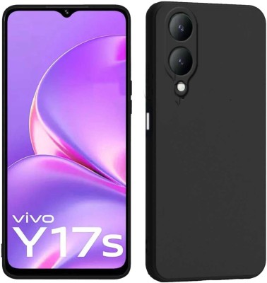 Lilliput Back Cover for Vivo Y17s(Black, Grip Case, Silicon, Pack of: 1)