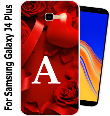 SmartGoldista Back Cover for Samsung J4 Plus(Red, Flexible, Silicon, Pack of: 1)