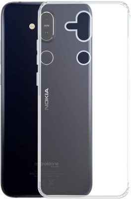 JASH Back Cover for Nokia 8.1(White, Shock Proof, Silicon, Pack of: 1)