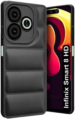 Micvir Back Cover for Infinix SMART 8 HD(Black, Camera Bump Protector, Pack of: 1)