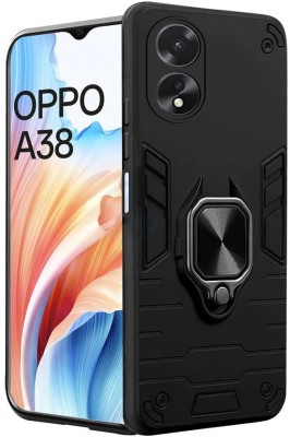 MVMS Back Cover for Oppo A38, Oppo A18(Black, Shock Proof, Pack of: 1)