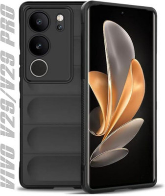 vmt stock Back Cover for Vivo V29 Pro 5G, Vivo V29 5G(Black, Dual Protection, Silicon, Pack of: 1)