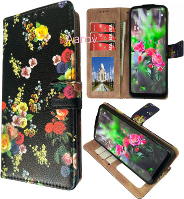 Aarov Flip Cover for Mi Xiaomi Redmi Note 7 Pro(Brown, Shock Proof, Pack of: 1)