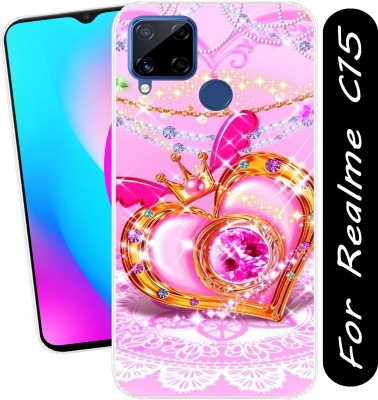 CASEINN Back Cover for Realme C15(Transparent, Flexible, Silicon, Pack of: 1)