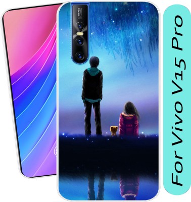 Hostprint Back Cover for Vivo V15 Pro(Transparent, Flexible, Silicon, Pack of: 1)