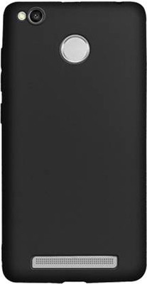 FONECASE Back Cover for Mi Redmi 3S(Black, Dual Protection, Silicon, Pack of: 1)