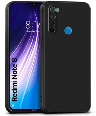 KARAS Back Cover for REDMI NOTE 8 | Soft Silicon Protective Case Cover Designed(Black, Camera Bump Protector, Pack of: 1)