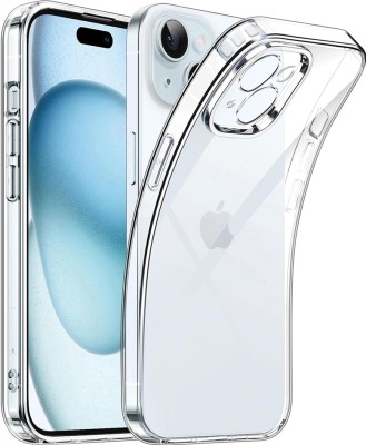 Fashionury Back Cover for iPhone 15(Transparent, Grip Case, Silicon, Pack of: 1)