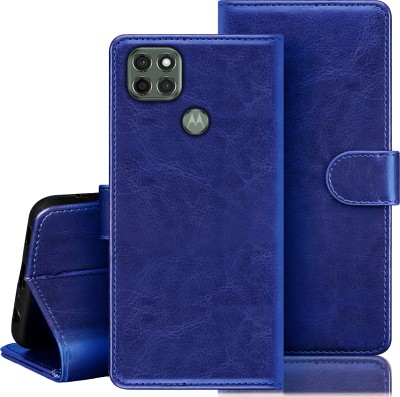 Roxel Flip Cover for Moto G9 Power(Blue, Dual Protection, Pack of: 1)