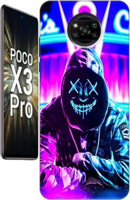 MorePrint Back Cover for Poco X3 Pro(Multicolor, Silicon, Pack of: 1)