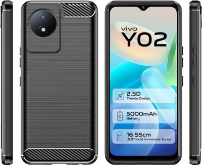 Fastship Back Cover for Vivo Y02t(Black, Dual Protection, Pack of: 1)