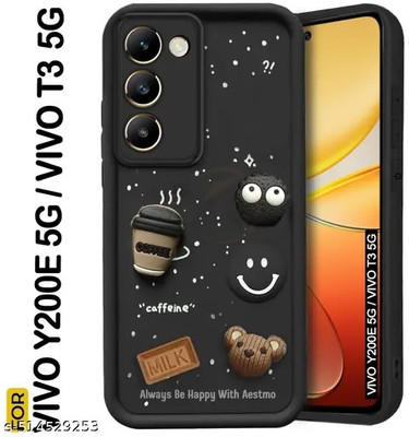 Seetu Back Cover for Vivo Y200E 5G / T3 5G(Black)