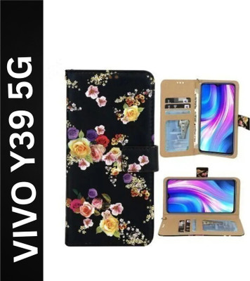 Aarnov Flip Cover for vivo Y39 5G,
V2443(Black, Pack of: 1)