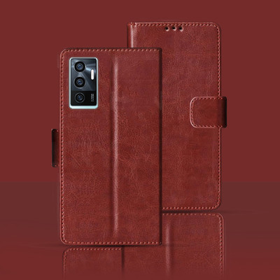 Kalua Mall Flip Cover for Vivo V23e(Maroon, Magnetic Case, Pack of: 1)