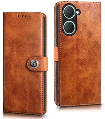 Fastship Flip Cover for POCO_C71 / Redmi_A5(Brown, Magnetic Case, Pack of: 1)