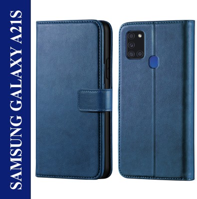 Scyther Back Cover for Samsung Galaxy A21S(Blue, Card Holder, Pack of: 1)