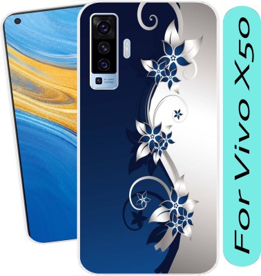 Hostprint Back Cover for Vivo X50(Transparent, Flexible, Silicon, Pack of: 1)