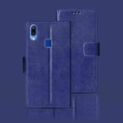 Kalua Mall Flip Cover for Vivo Y95(Blue, Pack of: 1)
